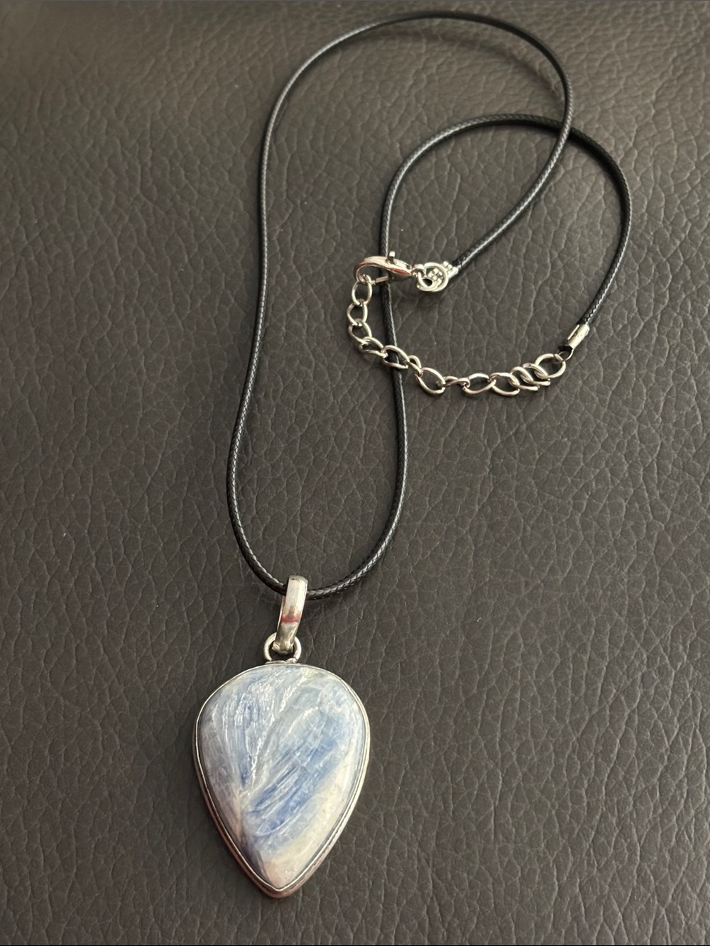 Blue kyanite Pendant necklace